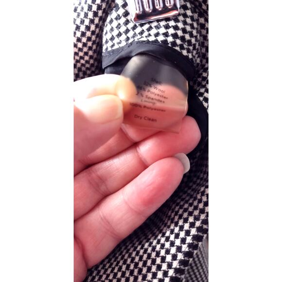 Talbots Signature Flare Black White Womens Wool Trouser Pants Size 10 - Picture 11 of 12